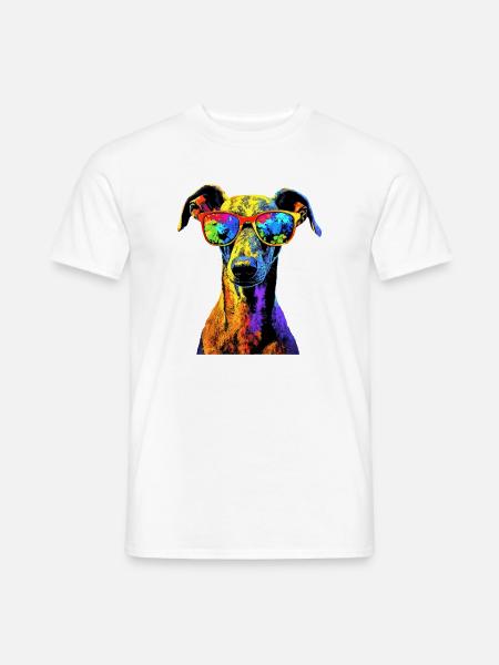 Windhund Hundeliebhaber Jagdhund Liebe Greyhound - Männer T-Shirt - Weiß