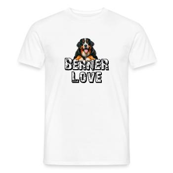 Berner Sennenhund - Männer T-Shirt - Weiß - Vorne - AI Model Male 178 dark (178cm)