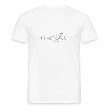Buckelwal Herzschlag dunkel - Männer T-Shirt - Weiß - Vorne - AI Model Male 178 dark (178cm)