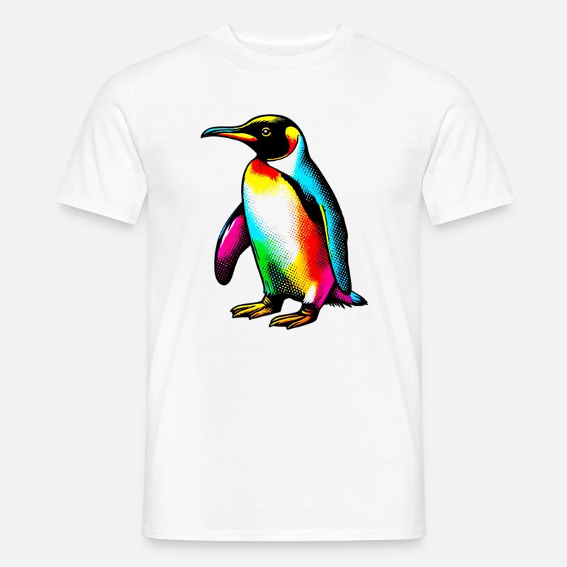 Pinguin - Männer T-Shirt - Weiß