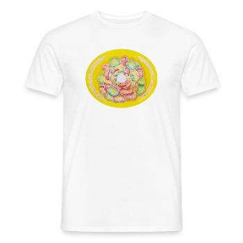 Sternentor der SeelenEssenz Sonja Ariel von Staden - Männer T-Shirt - Weiß - Vorne - AI Model Male 178 dark (178cm)