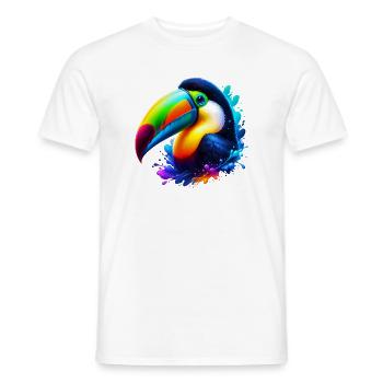 Toucan - Men's T-Shirt - white - Front - AI Model Male 178 dark (178cm)