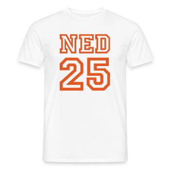 NETHERLANDS Niederlande - Männer T-Shirt - Weiß - Vorne - AI Model Male 178 dark (178cm)
