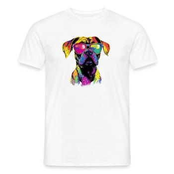 German Boxer Dog Boxer Club German Boxer Club - Men's T-Shirt - white - Front - AI Model Male 178 dark (178cm)