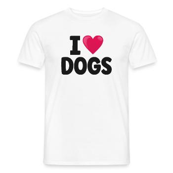 Hund - Männer T-Shirt - Weiß - Vorne - AI Model Male 178 dark (178cm)