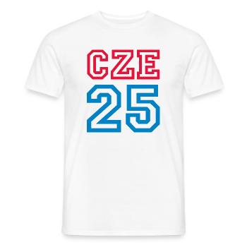 TSCHECHIEN Czech Republic - Männer T-Shirt - Weiß - Vorne - AI Model Male 178 dark (178cm)