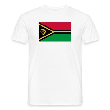 Vanuat - T-shirt homme - blanc - Devant - AI Model Male 178 dark (178cm)