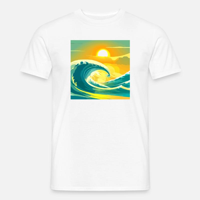 Sea Sun - Männer T-Shirt - Weiß