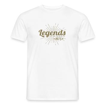 Birthday Retro Legend Born 1975 - Men's T-Shirt - white - Front - AI Model Male 178 dark (178cm)