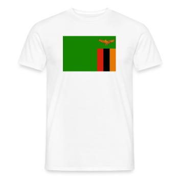 Zambia - Men's T-Shirt - white - Front - AI Model Male 178 dark (178cm)