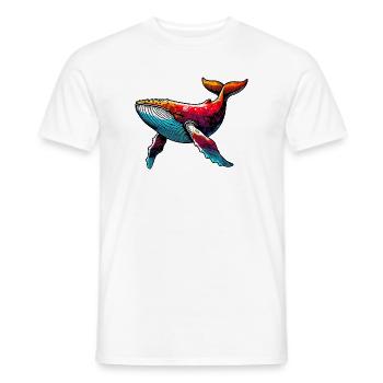 Baleine - T-shirt homme - blanc - Devant - AI Model Male 178 dark (178cm)