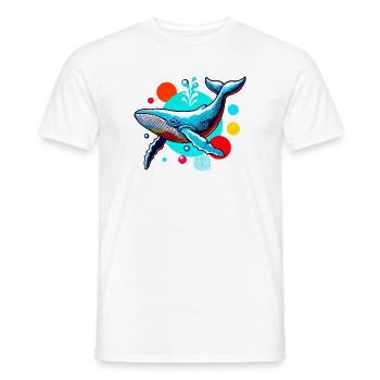 Baleine - T-shirt homme - blanc - Devant - AI Model Male 178 dark (178cm)