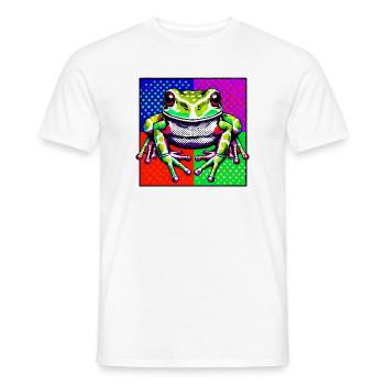 Frosch - Männer T-Shirt - Weiß - Vorne - AI Model Male 178 dark (178cm)