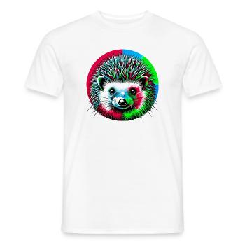 Hérisson - T-shirt homme - blanc - Devant - AI Model Male 178 dark (178cm)