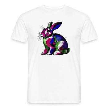 Lapin - T-shirt homme - blanc - Devant - AI Model Male 178 dark (178cm)