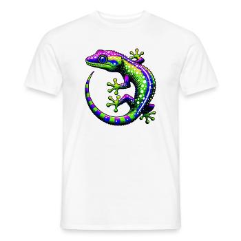 Gecko - Men's T-Shirt - white - Front - AI Model Male 178 dark (178cm)