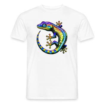 Gecko - Men's T-Shirt - white - Front - AI Model Male 178 dark (178cm)