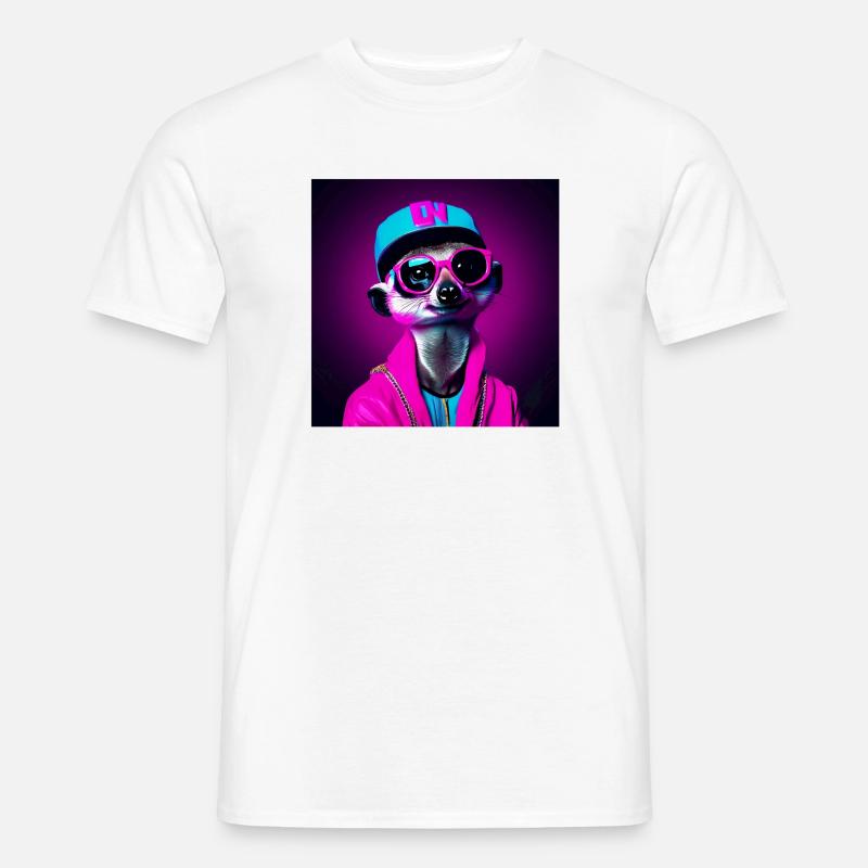 Erdmännchen, Erdmännchen Humor, lustiges Erdmännchen - Männer T-Shirt - Weiß