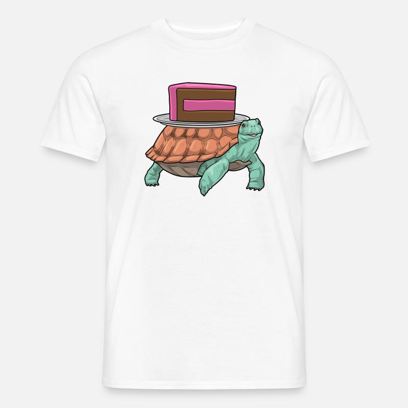 Turtle Cake - Men's T-Shirt - white