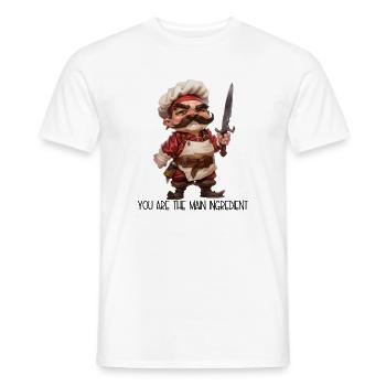 You Are The Main Ingredient – Hinterlistiger Koch - Männer T-Shirt - Weiß - Vorne - AI Model Male 178 dark (178cm)