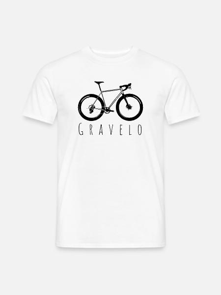 Gravel Gravelbike Gravel Bike Velo Bike Gravelo - Männer T-Shirt - Weiß