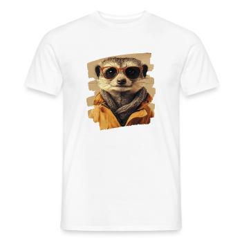 Suricate - T-shirt homme - blanc - Devant - AI Model Male 178 dark (178cm)