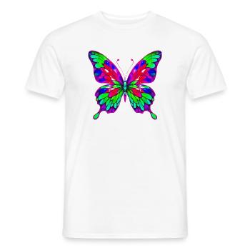 Schmetterling - Männer T-Shirt - Weiß - Vorne - AI Model Male 178 dark (178cm)