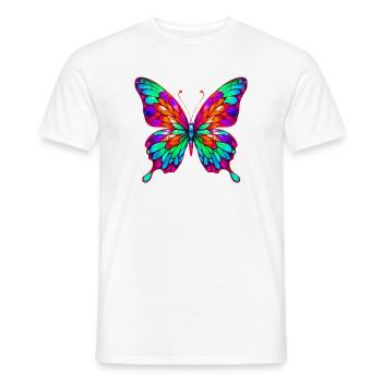 Schmetterling - Männer T-Shirt - Weiß - Vorne - AI Model Male 178 dark (178cm)