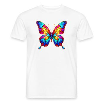 Schmetterling - Männer T-Shirt - Weiß - Vorne - AI Model Male 178 dark (178cm)