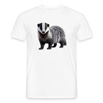 Badger - Men's T-Shirt - white - Front - AI Model Male 178 dark (178cm)