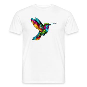 Kolibri - Männer T-Shirt - Weiß - Vorne - AI Model Male 178 dark (178cm)