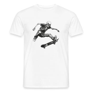 Squelette Skater Design - T-shirt homme - blanc - Devant - AI Model Male 178 dark (178cm)