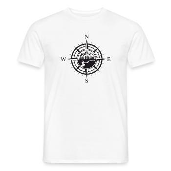 Mountains - Adventure Awaits - Men's T-Shirt - white - Front - AI Model Male 178 dark (178cm)