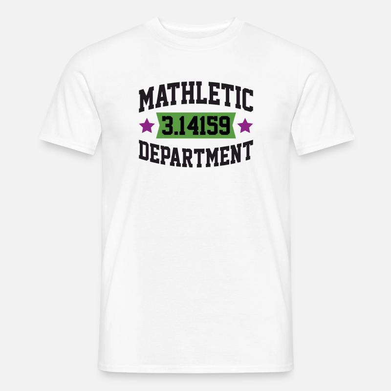 Mathletic Abteilung - Männer T-Shirt - Weiß