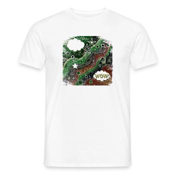 Pop Art Style Inverted - Men's T-Shirt - white - Front - AI Model Male 178 dark (178cm)