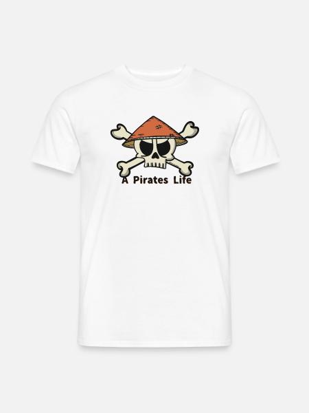 A Pirates Life logo - Männer T-Shirt - Weiß