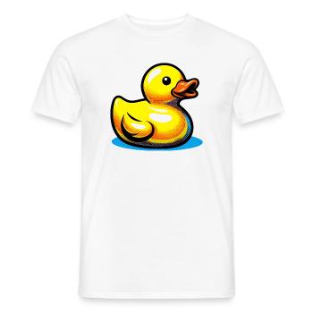 Ente Ente Ente Ente Ente - Männer T-Shirt - Weiß - Vorne - AI Model Male 178 dark (178cm)