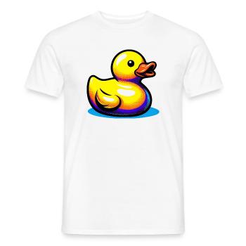 Ente Ente Ente Ente Ente - Männer T-Shirt - Weiß - Vorne - AI Model Male 178 dark (178cm)