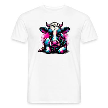 Vache - T-shirt homme - blanc - Devant - AI Model Male 178 dark (178cm)