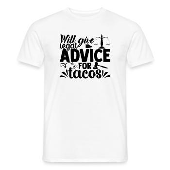 Je donnerai - T-shirt homme - blanc - Devant - AI Model Male 178 dark (178cm)