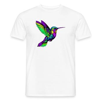Colibri - T-shirt homme - blanc - Devant - AI Model Male 178 dark (178cm)
