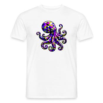 Pieuvre - T-shirt homme - blanc - Devant - AI Model Male 178 dark (178cm)