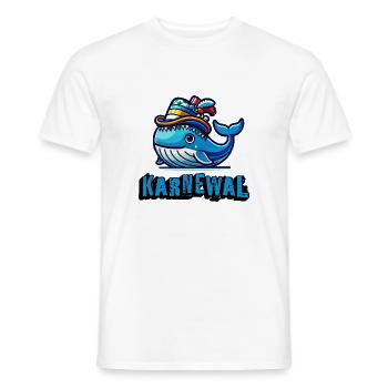 On the road in the carnival as a carnival - Men's T-Shirt - white - Front - AI Model Male 178 dark (178cm)