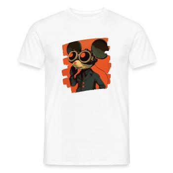 Maus - Männer T-Shirt - Weiß - Vorne - AI Model Male 178 dark (178cm)
