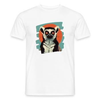 Lemur - Männer T-Shirt - Weiß - Vorne - AI Model Male 178 dark (178cm)