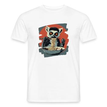 Lemur Ramen - Männer T-Shirt - Weiß - Vorne - AI Model Male 178 dark (178cm)