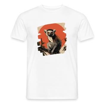Lemur - Männer T-Shirt - Weiß - Vorne - AI Model Male 178 dark (178cm)