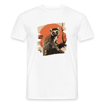 Lemur - Männer T-Shirt - Weiß - Vorne - AI Model Male 178 dark (178cm)