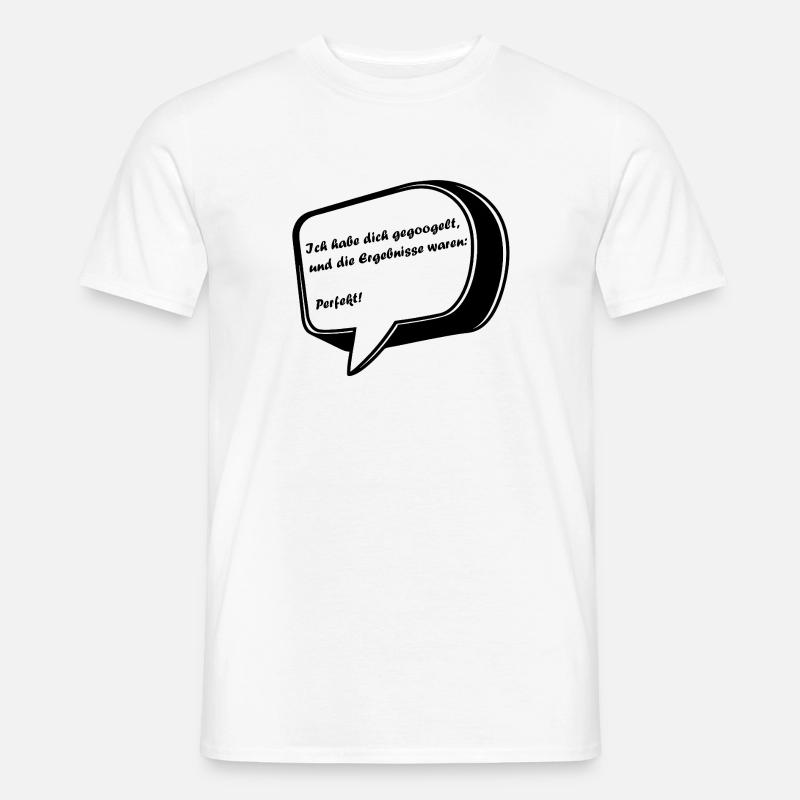 Valentinstag Spruch in einer Sprechblase - Männer T-Shirt - Weiß
