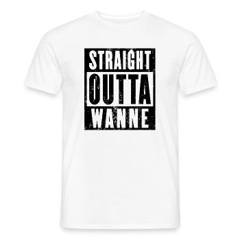 Wanne, Ruhrgebiet, Ruhrpott, Wanne-Eickel - Männer T-Shirt - Weiß - Vorne - AI Model Male 178 dark (178cm)
